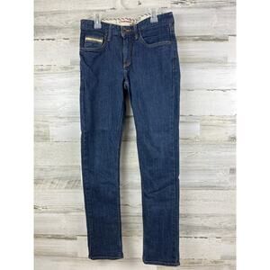 Vans Mens 28x30 Blue Straight Leg Denim Jeans Zip 5-Pocket Casual